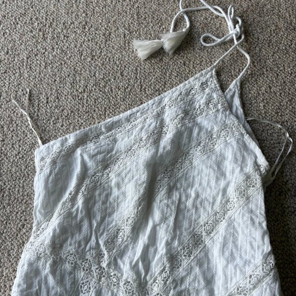 Free People White One Shoulder Dress L ✨ - Picture 2 of 11